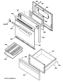 03 - Section3 parts for Ge Range JBS17GS2 from AppliancePartsPros.com
