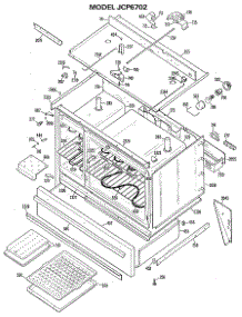 02 - Section2 parts for Ge Range JCP6702 from AppliancePartsPros.com