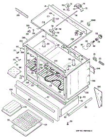 02 - Section2 parts for Ge Range JCP67H5WH from AppliancePartsPros.com