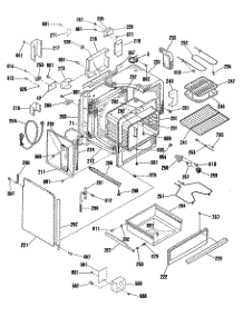 03 - Section3 parts for Ge Range JCSP38GT1BB from AppliancePartsPros.com