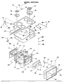 05 - Section5 parts for Ge Range JDP37GL9 from AppliancePartsPros.com