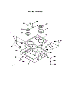 02 - Section2 parts for Ge Range JDP39WR1 from AppliancePartsPros.com