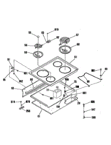 02 - Section2 parts for Ge Range JDP39WR3WH from AppliancePartsPros.com