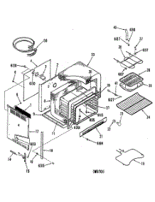 03 - Section3 parts for Ge Range JDS27G0L2 from AppliancePartsPros.com