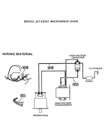 02 - Microwave Oven parts for Ge Microwave JE142501 from AppliancePartsPros.com