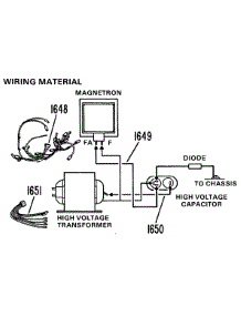 02 - Wiring Material parts for Ge Microwave JE1465G01 from AppliancePartsPros.com
