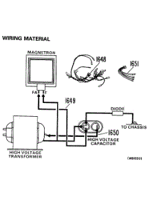 02 - Wiring Material parts for Ge Microwave JE1465H01 from AppliancePartsPros.com