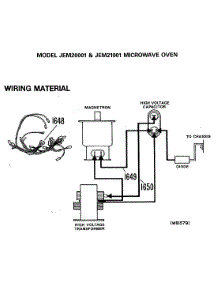 02 - Microwave Oven parts for Ge Microwave JEM20001 from AppliancePartsPros.com