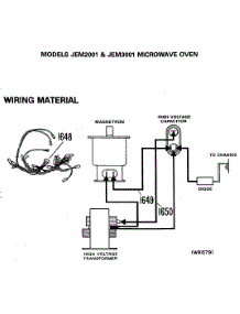 02 - Microwave Oven parts for Ge Microwave JEM3-001 from AppliancePartsPros.com