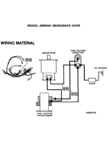 02 - Microwave Oven parts for Ge Microwave JEM5001 from AppliancePartsPros.com