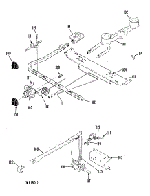03 - Section3 parts for Ge Range JGAS02EN7 from AppliancePartsPros.com