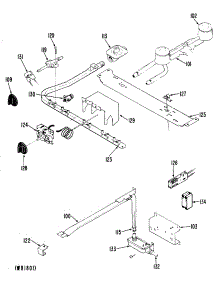 03 - Section3 parts for Ge Range JGAS02EN9 from AppliancePartsPros.com