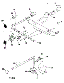 02 - Section2 parts for Ge Range JGAS02PN4 from AppliancePartsPros.com