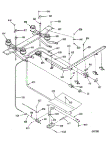 03 - Section3 parts for Ge Range JGBC15GEK1 from AppliancePartsPros.com
