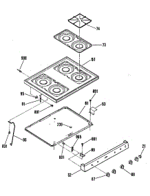04 - Section4 parts for Ge Range JGBC15GEK3 from AppliancePartsPros.com