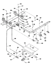 04 - Section4 parts for Ge Range JGBC15GEK4 from AppliancePartsPros.com