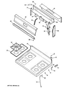 03 - Section3 parts for Ge Range JGBC15GEN2 from AppliancePartsPros.com