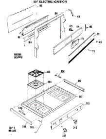 02 - 30`` Electric Ignition parts for Ge Range JGBC16GEJ5 from AppliancePartsPros.com