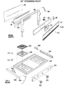 02 - 30`` Standing Pilot parts for Ge Range JGBC16GPJ2 from AppliancePartsPros.com
