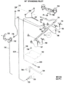 04 - 30`` Standing Pilot parts for Ge Range JGBC16GPJ2 from AppliancePartsPros.com