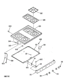 02 - Section2 parts for Ge Range JGBC17GEK1 from AppliancePartsPros.com