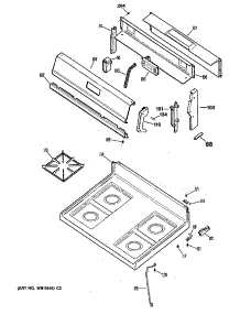 02 - Section2 parts for Ge Range JGBC20GEV2WH from AppliancePartsPros.com