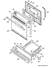 04 - Section4 parts for Ge Range JGBC20GEV2WH from AppliancePartsPros.com