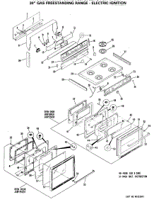 02 - 30`` Gas Freestanding Range-Electric Ignition parts for Ge Range JGBP24GEH1 from AppliancePartsPros.com