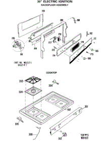 02 - 30`` Electric Ignition parts for Ge Range JGBP24GEJ8 from AppliancePartsPros.com