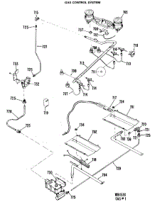 04 - Gas Control System parts for Ge Range JGBP24GEJ9 from AppliancePartsPros.com