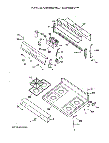 02 - Section2 parts for Ge Range JGBP24GEV1WH from AppliancePartsPros.com