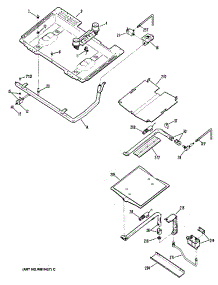 04 - Section4 parts for Ge Range JGBP25GEN5 from AppliancePartsPros.com