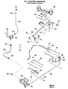04 - 30`` Electric Ignition parts for Ge Range JGBP26GEJ9 from AppliancePartsPros.com