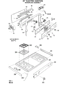 02 - 30`` Electric Ignition parts for Ge Range JGBP26GEJA from AppliancePartsPros.com