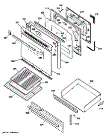 04 - Section4 parts for Ge Range JGBP26GEV2WH from AppliancePartsPros.com