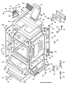 03 - Section3 parts for Ge Range JGBP26WEV1WW from AppliancePartsPros.com