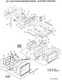 02 - 30`` Gas Freestanding Range - Electric Ignition parts for Ge Range JGBP27GEH2 from AppliancePartsPros.com