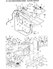 02 - 30`` Gas Freestanding Range - Electric Ignition parts for Ge Range JGBP27GEH3 from AppliancePartsPros.com