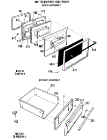 03 - 30`` Electric Ignition parts for Ge Range JGBP27GEJ2 from AppliancePartsPros.com