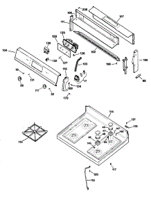02 - Section2 parts for Ge Range JGBP27GEV1AD from AppliancePartsPros.com
