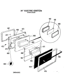 05 - 30`` Electric Ignition parts for Ge Range JGBP28GEL2 from AppliancePartsPros.com