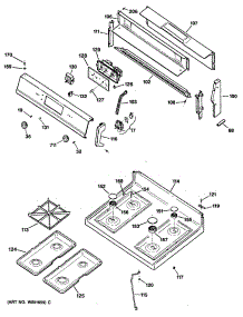 02 - Section2 parts for Ge Range JGBP28GEV1AD from AppliancePartsPros.com