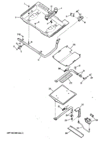 02 - Section2 parts for Ge Range JGBP29GEN2 from AppliancePartsPros.com