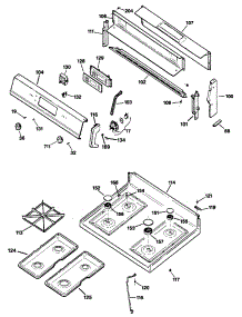 02 - Section2 parts for Ge Range JGBP30AEV1AA from AppliancePartsPros.com