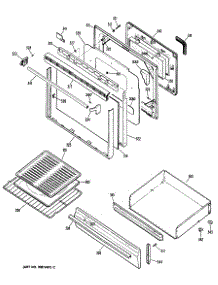 03 - Section3 parts for Ge Range JGBP30GEP2 from AppliancePartsPros.com