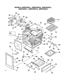 07 - Section7 parts for Ge Range JGBP32GEL2 from AppliancePartsPros.com