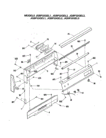 06 - Section6 parts for Ge Range JGBP32GEL3 from AppliancePartsPros.com