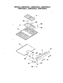 05 - Section5 parts for Ge Range JGBP33GEL1 from AppliancePartsPros.com