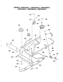 03 - Section3 parts for Ge Range JGBP33GEL3 from AppliancePartsPros.com