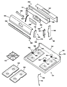 02 - Section2 parts for Ge Range JGBP34AEV2AD from AppliancePartsPros.com